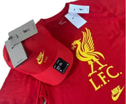 Liverpool FC T Shirt & H86 Cap SET Heritage 86 Snapback LFC Scousers Size MEDIUM