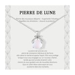 Lueaurra Cadeau pour Femme Collier Pierres de Lune Femme Idee Original Cadeau Ado Fille Cadeaux Noel Femme Cadeau Anniversaire Collier pour Fille Maman Sœur Amie