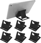 Lot De 6 Supports Pliables Pour Téléphone Portable, Multi-Angle, Support De Téléphone Portable, Support De Bureau Universel Pour Tous Les Téléphones Portables Et Tablettes