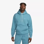 NIKE SOLO SWOOSH FLEECE PULLOVER HOODIE SIZE M (DX1355 440) NOISE AQUA