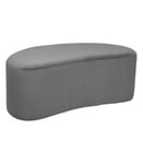 Banc Banquette en Velours Gris foncé 98 x 50 cm