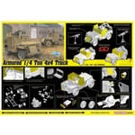 [FR] Dragon ARMORED 1/4-Ton 4x4 TRUCK W/50-cal MACHINE GUN KIT 1:35 - D6727