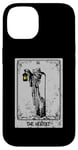 iPhone 14 Vintage The Hermit Tarot Card Gothic Retro Mystic Occult Men Case