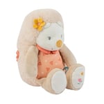 Nattou Peluche en Coton et Velours, Doudou Zoë Le Hérisson, Compagnon de Route dès la Naissance, env. 32 cm, Mila, Zoë et Lana, Beige