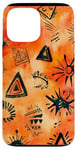 Coque pour iPhone 13 Pro Max Aquarelle orange motif ethnique IT Dead Lights