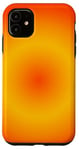 Coque pour iPhone 11 Dégradé simple de couleur jaune et orange