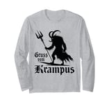 Gruss Vom Krampus Ugly Christmas Monster Men Women Kids Long Sleeve T-Shirt