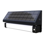 Solarsys® - Lumière Murale Solaire avec Détection de Mouvement, Flux Puissant de 1000 Lumens,Panneau Solaire 4W - Autonomie 72h