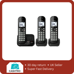 Panasonic KX-TGC463EB Triple Cordless Handsets - Black