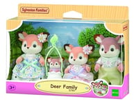 Sylvanian Families - La Famille Biche - Set 4 Figurines - Plongez dans l'univers de la Famille Sylvanian - Figurines Animaux Miniatures - Jouet Enfant 3 Ans et + - 5799