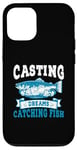 Coque pour iPhone 12/12 Pro Casting Dreams Attraper des poissons