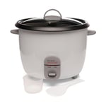 Kitchen Perfected 1000W 2.8Ltr Automatic Rice Cooker - Non Stick/Removable Rice Bowl/Warm & Cook Indicators/Toughened Glass Lid/Measuring Cup/Spatula/Recipes Included - White - E3324