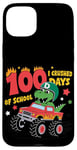 iPhone 15 Plus 100 Days of School Monster Truck 100th Day of School T-Rex Case