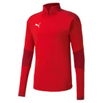 Puma Teamfinal 21 Training 1/4 Zip Top Pullover - Red-Chili Pepper, XXX-Large