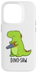 Coque pour iPhone 14 Pro Dino-saw Jeu de mots drôle dinosaure