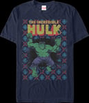 Incredible Hulk Faux Ugly Christmas Sweater Marvel Comics T-Shirt