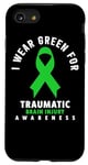 Coque pour iPhone SE (2020) / 7 / 8 I Wear Green For Traumatic Brain Sensibility