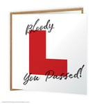 Driving Test Congratulations Passed Card L Plates Funny Comedy Humour Witty Joke