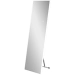 HOMCOM Miroir sur Pied avec LED, Miroir rectangulaire Mural LED, Interrupteur Tactile, intensité et Couleur réglable, 150 x 50 cm, Blanc