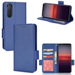 Sony Xperia 5 Ii Case Wallet Design Magneettisesti suljettava suojus jalustan korttipaikoilla