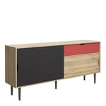 Sideboard 1 Drawer W/ Sliding Doors Living Room Furnicture, Oak