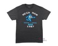 Mega Man Running And Gunning Since 1987 Gamer Licensed Adult T-Shirt