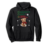 Cute Glen Of Imaal Terrier Dog Christmas Naughty Nice Tried Pullover Hoodie