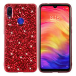 Xiaomi Glitter Redmi Note 7 kuoret - Punainen