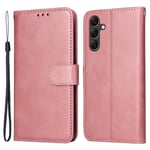 SKALO Samsung A15 5G PU-nahkainen Lompakkokotelo - Pinkki