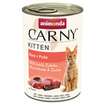 Animonda Carny Kitten 12 x 400 g - Okse & Kalkun