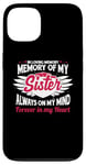 iPhone 13 In loving memory memory of my sister always on my mind Case