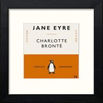 Lumartos, Vintage Jane Eyre Contemporary Home Decor Wall Art Watercolour Print, Black Wood Frame, 14 x 14 Inches