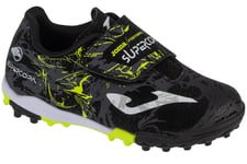 chaussures de foot turf pour un garçon, Joma Super Copa Jr 24 SCJW TF, Noir