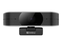 Sandberg USB Webcam Pro Elite 4K UHD - Webcam - couleur - 8,3 MP - 3840 x 2160 - 1080p, 4K - audio - câblé - USB 2.0