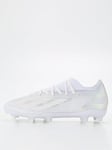 adidas Men's X Crazy Fast .2 Firm Ground Football Boots - White, White, Size 7.5, Men