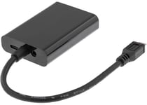MHL-kabel. USB micro B 5-pin till VGA och ljud ho. 0.2m. svar