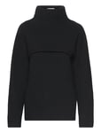 Calvin Klein Recycled Wool Overlay Sweater Svart