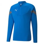 PUMA Teamfinal Sweat-Shirt Homme, Bleu/Argent, XL