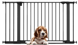 Bettacare Dog Safety Gate, SafeStep Pet Pressure Gate, Black, 131cm - 138cm