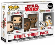 Star Wars Episode Viii Pack 3 Figurines Pop! Vinyl Rebel 9 Cm