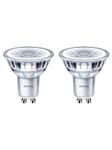 Philips LED-lyspære Classic Spot 4.6W/827 (50W) 36° 2-pack GU10