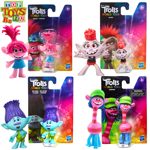 Trolls Miniature Toy Figures - Poppy, Barb, Branch, & Cooper - Set of All 4