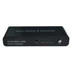 Rotronic Roline 14013568 Convertisseur HDMI/VGA/DP vers HDMI avec Interrupteur Noir