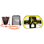 Football Flick Children's Urban Skills Set, Black/Orange, One Size UK & Kickmaster Quick Up Goal And Target Shot,Yellow/Black