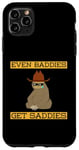 Coque pour iPhone 11 Pro Max Even Baddies Get Saddies Funny Sloth Cowboy Humour