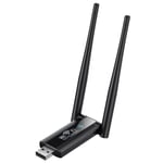 USB Wifi Repeater 300M Wi-Fi Signal Booster 2.4G Trådlös Extender 2 Antenn Långtäckande Wi Fi-adapter för stationär PC Bärbar dator Black