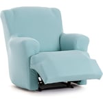 ECOMMERC3 Housse de Fauteuil Pieds Ensemble de Relaxation bi-élastique en Une Seule pièce - Housse de canapé Pieds Ensemble Relax Couleur Eau Marine Ajustement mousses de Fixation