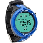 Cressi Nepto Watch Computer Montre-Ordinateur et spécifique pour Les plongées en apnée Unisex-Adult, Bleu, Taille Unique