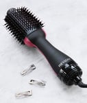 Ceramic Black Oval Brush Hair Dryer Volumizer IONIC TECHNOLOGY Less Damage