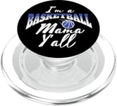 Southern Moms Cadeau de basket-ball fantaisie pour femme Bleu et blanc PopSockets PopGrip pour MagSafe